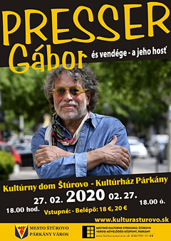 Presser Gbor koncertje Prknyban, 2020. februr 27‑n